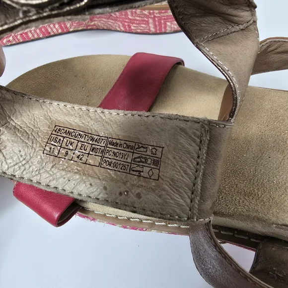 Vionic Size 11 orthopedic sandal style Cancun fuchsia - Picture 6 of 7